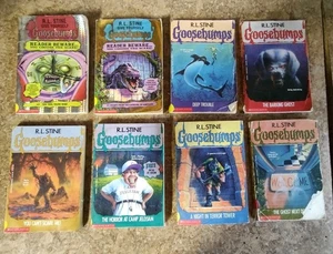 Lot Of 8 GOOSEBUMPS BOOKS BY R.L. STINE Used B12 - Picture 1 of 10