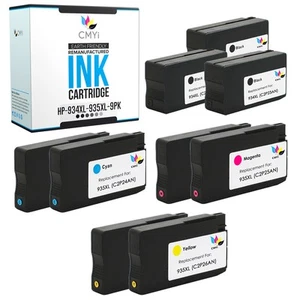 9PK CMYi Compatible 934XL 935XL Multipack Ink for HP OfficeJet 6815 6820 6825 - Picture 1 of 7