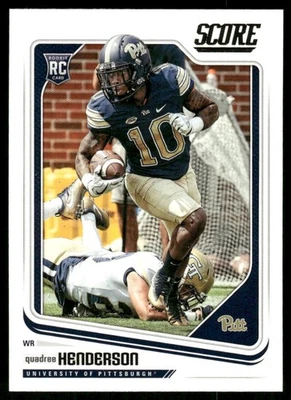 2018 Score Rookie Quadree Henderson Rookie Pittsburgh Panthers #405 - Image 1 of 2