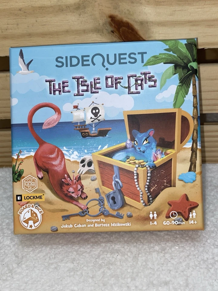 Side Quest The Isle Of Cats Family Game Ages 14+ 1-4 Players Excellent Preowned  - Image 1 of 3