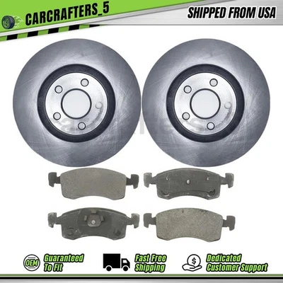 Brake Rotors Brake Pad Front For 84 85 Chrysler LeBaron New Yorker 2.6L - Image 1 of 4
