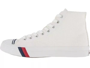 PRO KEDS MENS ROYAL HI WHITE CANVAS SNEAKERS Size 7.5 PK54477 - Picture 1 of 7