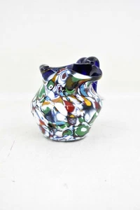 Mini Brocca In Vetro Di Murano Blu / Multicolor 10 Cm - Imagen 1 de 3