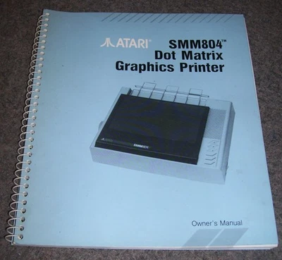 Atari 520 1040 St Mega Computer SMM804 Drucker Benutzer Owner's Manuell Englisch - Bild 1 von 2