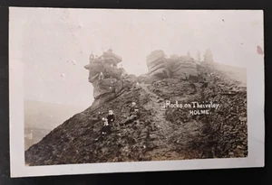 Rocks on Theiveley, Holme Real Photo Postcard - Picture 1 of 2