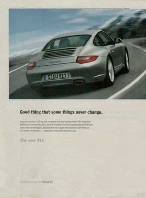 2009 Porsche 911 Carrera Increase of 20hp Siler Coupe Photo Original Print Ad - Image 1 of 2