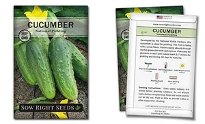  - National Pickling Cucumber Seeds for Planting - Non-GMO Heirloom Seeds 1 - Picture 1 of 3