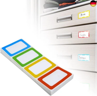 MARKE FUNGLAM Namensschild Aufkleber 200 Stücke Namen Etiketten Sticker Selbstklebende Bunte