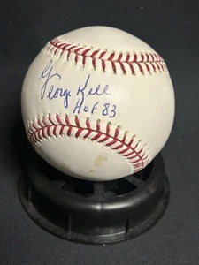 George Kell Signed MLB Baseball HOF 83 Ins COA - Picture 1 of 6