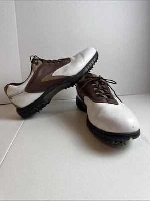 Туфли мужские FootJoy Gold 11 1/2 классические коричневые белые 54239 - Изображение 1 из 4