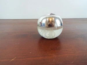Victorian British Silver Tooth Pick Holder 1900s Etched Glass Simpsons On Strand - Picture 1 of 8
