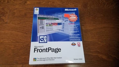 Microsoft Frontpage 2002 Brand New and Factory Sealed Mint Condition in Retail - Image 1 of 4