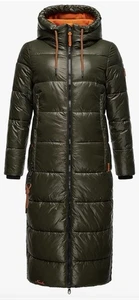 Navahoo Damen Warmer Winter Steppmantel mit Kapuze Schmuseengel L Braun  Neuw - Bild 1 von 5