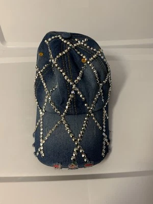 Sombrero Magid Denim Envejecido con Estrás Foto 1 de 4