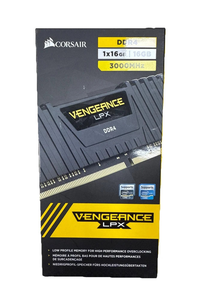 Corsair CMK16GX4M1D3000C16 Vengeance LPX 16 GB (1 x 16 GB) DDR4 3000MHz C16 XMP - Image 1 of 1