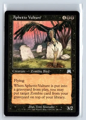 (2x) APHETTO VULTURE - Onslaught – MTG Magic the Gathering Card - Uncommon - Image 1 of 4