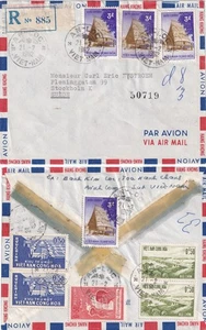 Vietnam South 1962 cubierta regular mixta AN-LOC a Suecia - Imagen 1 de 1