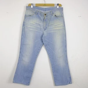 Wrangler Jeans Uomo Taglia W34 L34 Cotone Blu Denim Casual Comodo Vintage Logo - Imagen 1 de 5