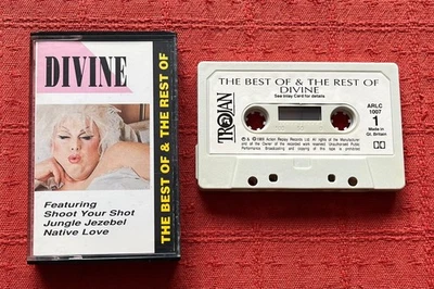 DIVINE - RARE CASSETTE TAPE WITH PAPER LABELS - THE BEST OF & THE REST OF DIVINE - Image 1 of 4