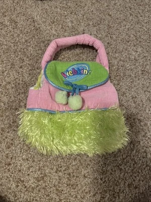 Webkinz White Persian Cat Plush HM 110 With Carrier Purse HM 100 No Code - Image 1 of 3