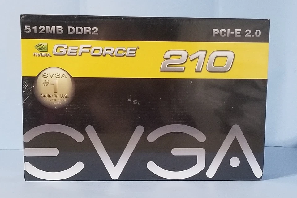 NVIDIA EVGA GeForce 210 512-P3-1213-LR 512MB DDR2 PCI-E Video Card NEW Seales - Image 1 of 4