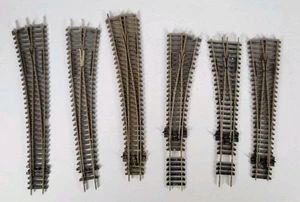 Lot of 6 Damaged Peco Streamline Train Tracks HO Turnout Switch Insulfrog #3 - Picture 1 of 13