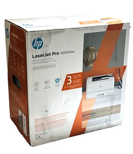 HP LaserJet Pro 4001dne Laser Printer Monochrome 2Z600E#BGJ NEW, SEALED BOX - Picture 1 of 9