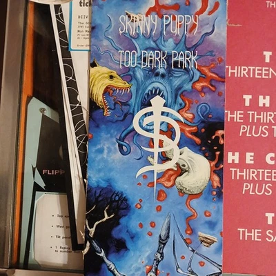 Skinny Puppy ~ TOO DARK PARK ~ 1990 cd box LONG BOX  1ST PRESS front only.  - Image 1 of 2