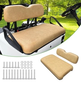 HEOHOU Golf Cart Seat Replacement Cushion Kit EZGO TXT Medalist 94-13 Tan - Picture 1 of 7