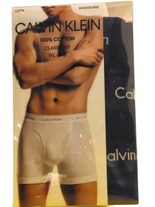 (XL) 3er Pack Big Boxershorts schwarz Calvin Klein Big & Tall Baumwolle klassisch NEU - Bild 1 von 4