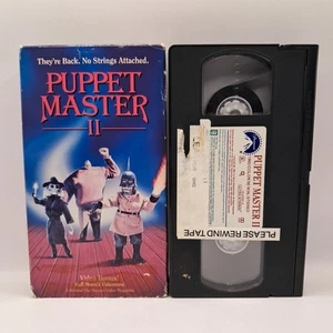 Puppet Master II 2 (VHS, 1990) Charles Band Full Moon Horror Elizabeth Maclellan - Picture 1 of 24