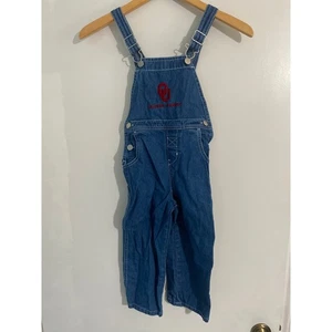 Red oak Oklahoma Sooners OU overalls boys size 4T blue denim  - Picture 1 of 3