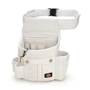 Work Tool Pouch 8 Pocket with Belt White Dickies 57053 - Picture 1 of 4