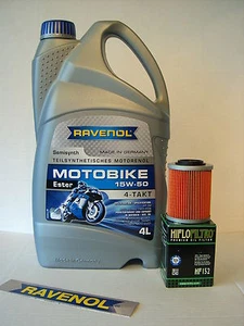 Ravenol Motobike 15W50 Öl + Ölfilter APRILIA RST1000 Futura Bj 01-06 - Bild 1 von 1