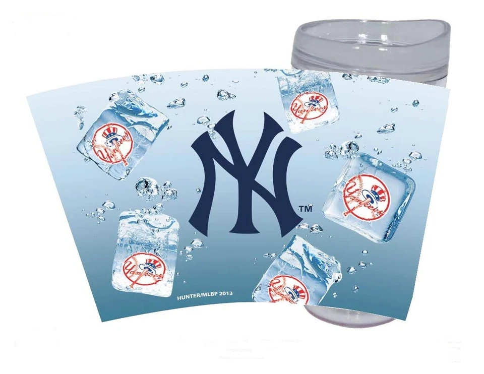 NEW YORK YANKEES ICE CUBE DESIGN VASO DE VIAJE 16 OZ Foto 1 de 1
