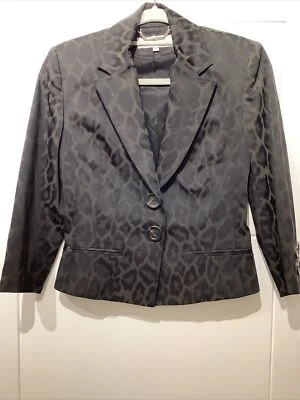 KAREN MILLEN SIZE 10 JACKET Animal Print - Image 1 of 4