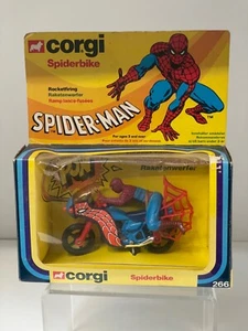 Vintage Corgi 266 Spiderman Spiderbike with rockets nice Condit - Picture 1 of 19