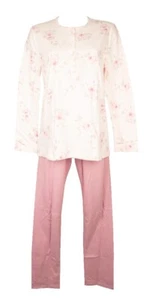 Pigiama donna LINCLALOR caldo cotone interlock  invernale collo serafino manica  - Imagen 1 de 5