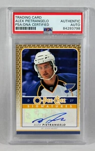 2009 O-PEE-CHEE SIGNATURES #S-PI ALEX PIETRANGELO SIGNED CARD PSA AUTO AUTHENTIC - Picture 1 of 1