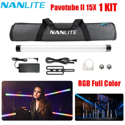 Nanlite PavoTube II 15X RGB LED Video Tube Light Stick 2700-12000K Pixel Control - Image 1 of 4