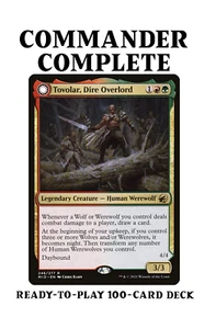 Tovolar, Dire Overlord WEREWOLVES TRIBAL Magic MTG Custom Commander Deck - Bild 1 von 6