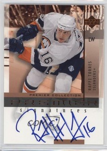 2001-02 Upper Deck Premier Collection Signatures Raffi Torres #RT Rookie Auto RC