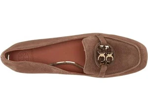 NWB Tory Burch Metal Miller 15mm Loafer Suede River Rock Flat Shoes sz 9;sz 9.5 - Picture 1 of 12