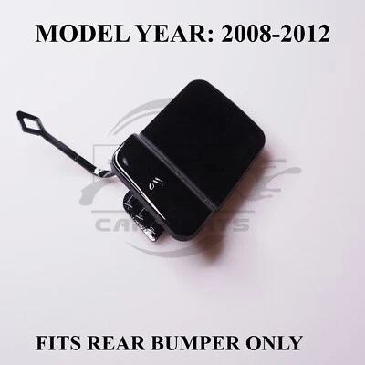 Parachoques Trasero tow hook cover para Mercedes Clase GLK X204 2008-2012 Negro - Imagen 1 de 4