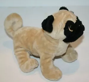 Webkinz Pug Dog Plush Stuffed 8" Soft Toy HM105 Beige Black Puppy Ganz No Code 1 - Picture 1 of 12