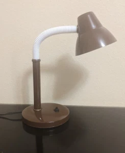 Vintage Tensor Brown Metal Gooseneck Desk Lamp Works Great! Retro! - Picture 1 of 6