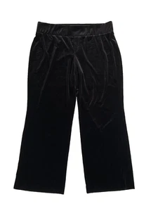 APT. 9 Modern Fit Size 20W (40x31) Black Velveteen Lounge Pull On Pants Women's - Picture 1 of 7