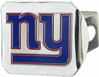 Cubierta de enganche cromada color sobre New York Giants NFL Foto 1 de 3