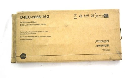 8GB Synology DDR4 2666MHz ECC Memory D4EC-2666-8G RAM (122024) - Image 1 of 4