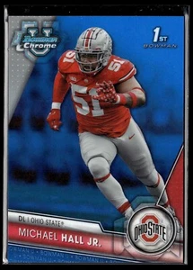 2023 Bowman University Chrome - Michael Hall Jr. #170 Blue Refractor /199 - Bild 1 von 2